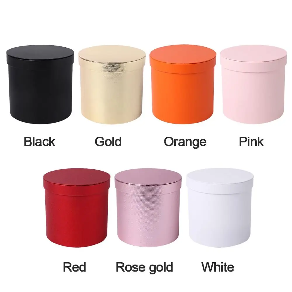 Flower Box Round Cardboard Gift Boxes Wedding Party Rose Flower Packaging Decoration Valentine\'s Day Gifts Supplies