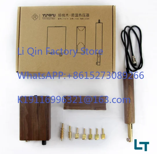 220V Electronic Hot Leather Edge Creaser Machine Brass Stamp Heater Grooving Iron Edge Sealing Tools Leathercraft Stamping 72W B