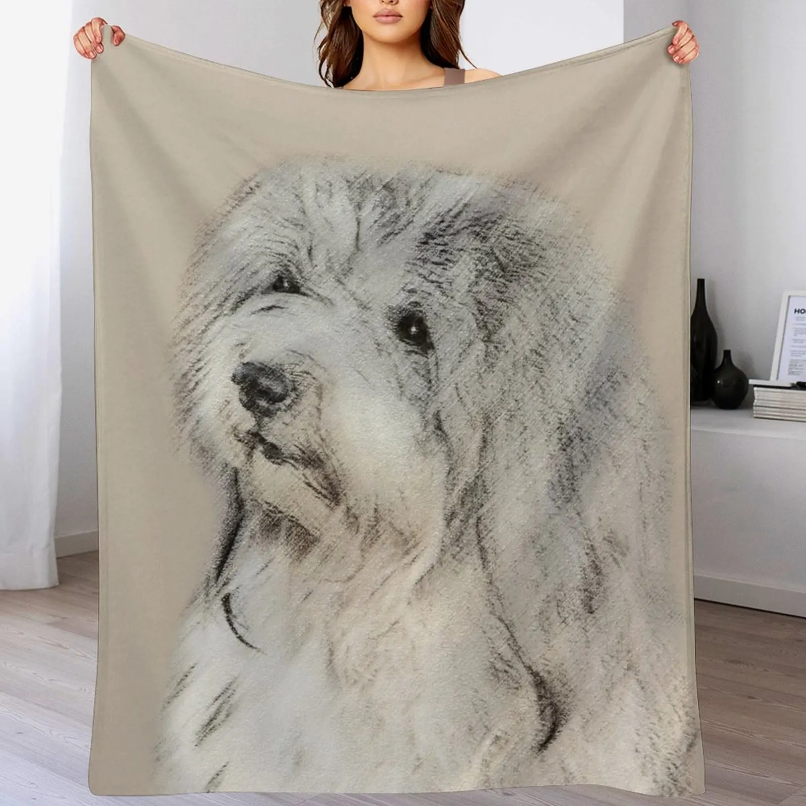 Havanese (Gold Sable) Throw Blanket Moving Camping Blankets