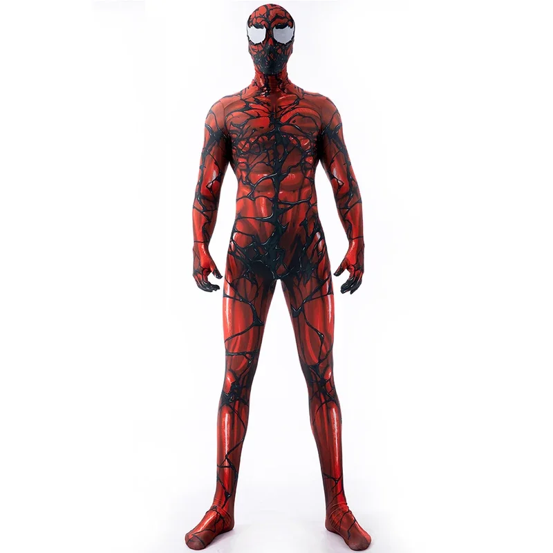 Red Venom Symbiote Spidercosplay supereroe Costume Cosplay Zentai Suit adulti bambini tuta uomo tute da festa