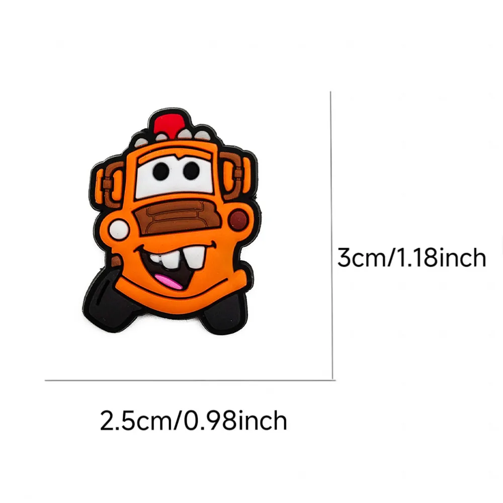 Hot Sales Potdemiel Cartoon Car Series PVC Shoe Charms Accessories Detachable DIY Shoe Decorations Buckle Creativity Gifts image 2