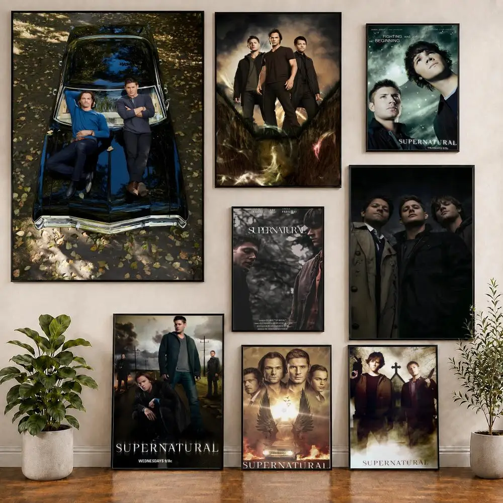 Series S-Supernatural Hunting Poster Pvc HD Peel and Stick Modern poster Home Office Living Room Dining Room Wall Decor