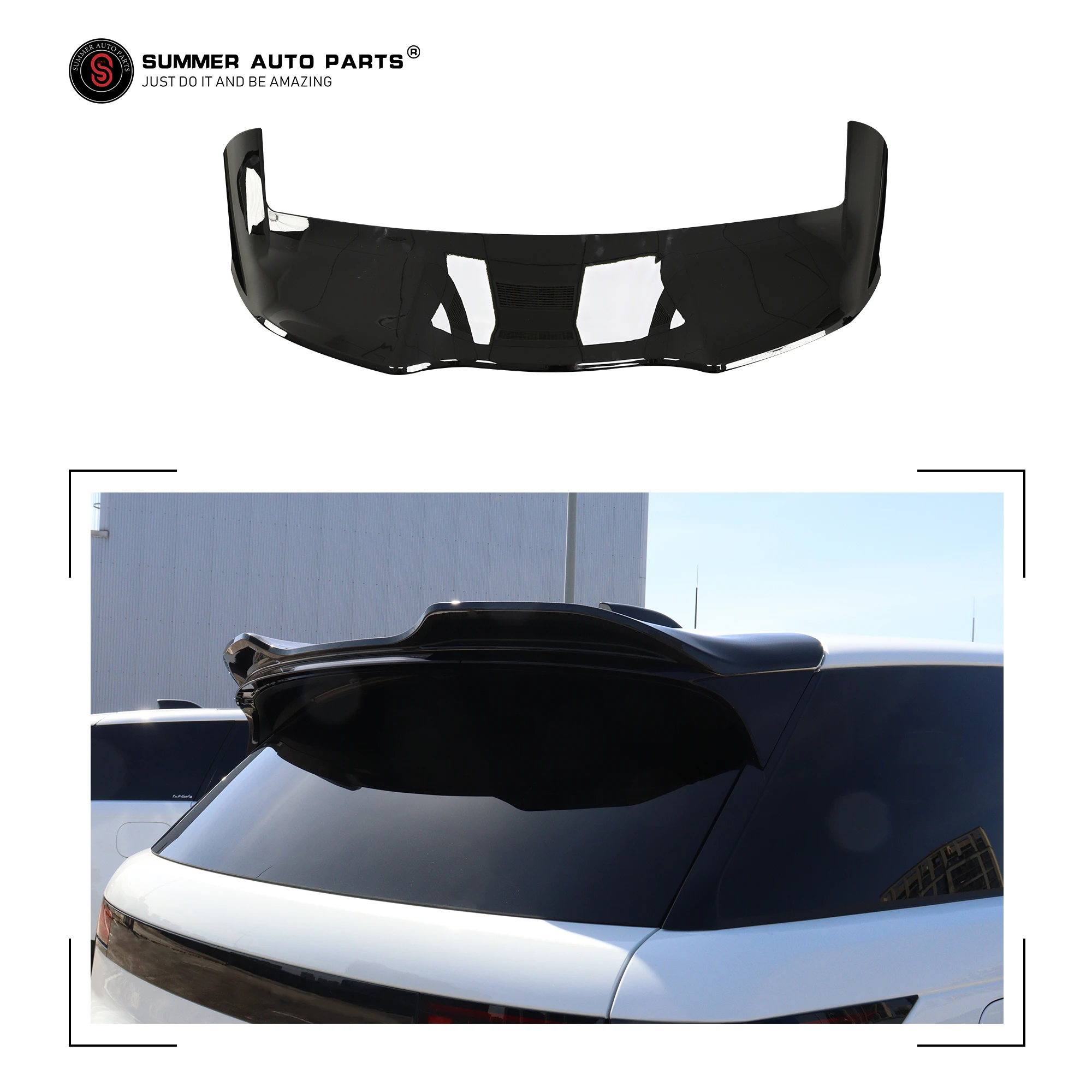 

Automotive Spare Parts Rear Trunk Spoiler Accessaries Body Kit Gloss Black Car Rear Spoiler for Range Rover Sport Body Kit