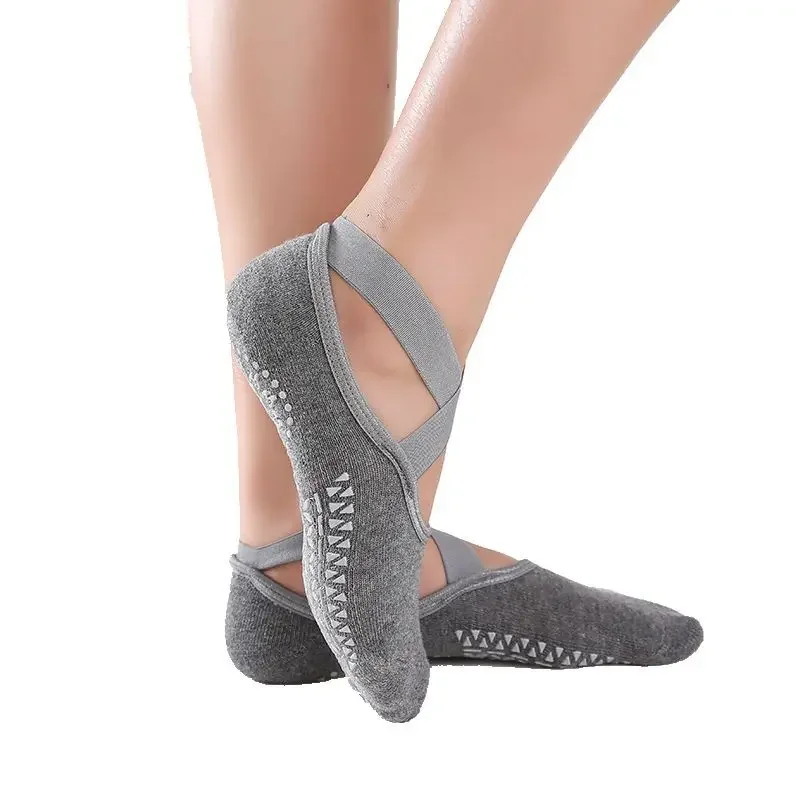 Fasciatura Yoga Pilates calzini per le donne danza classica calzini in cotone antiscivolo donna Sport calzino palestra allenamento pantofola Running