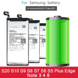 Battery For Samsung Galaxy S8 S9 Plus S10 S10e S6 Edge S7 S20 S10x S5 Note 8 3 G950F G960F G965F G970F G973F Bateria EB-BG950ABE