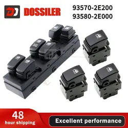 93570-2E000 93580-2E000 Dossiler NEW Left Front Drive Power Window Main Switch Adjustment Button for Hyundai Tucson 2005-2013