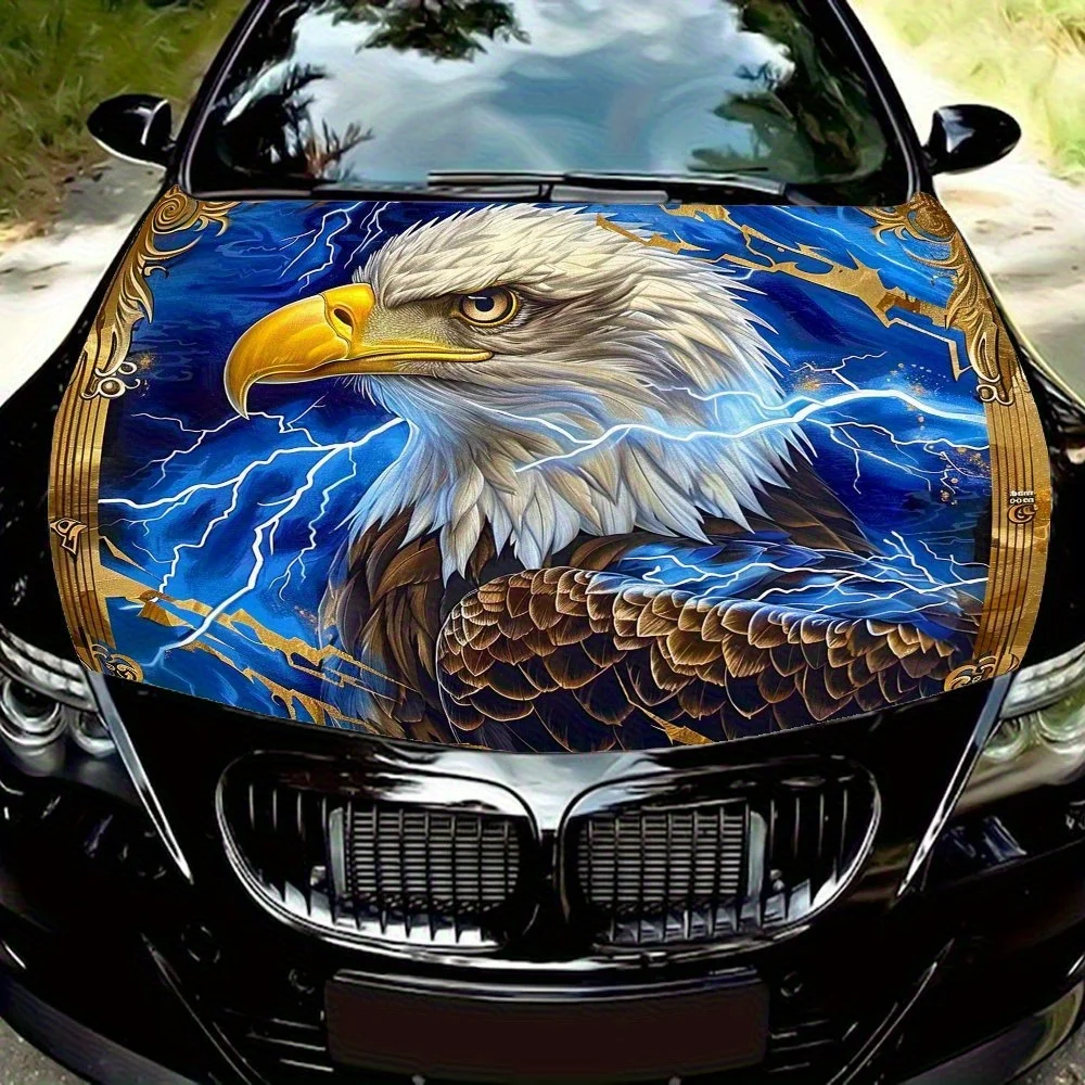 

Значок Thunder Eagle, обертка на капот автомобиля, красочная виниловая наклейка для грузовиков, декоративная графика капота и автоаксессуары, высокое качество