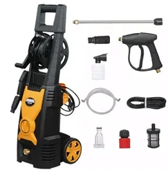 High Pressure Car Washer, 1500W Induction Motor 140Bar Portable 110V/60HZ 6.3L/min Wash Machine for Critical Cleaning Foaming