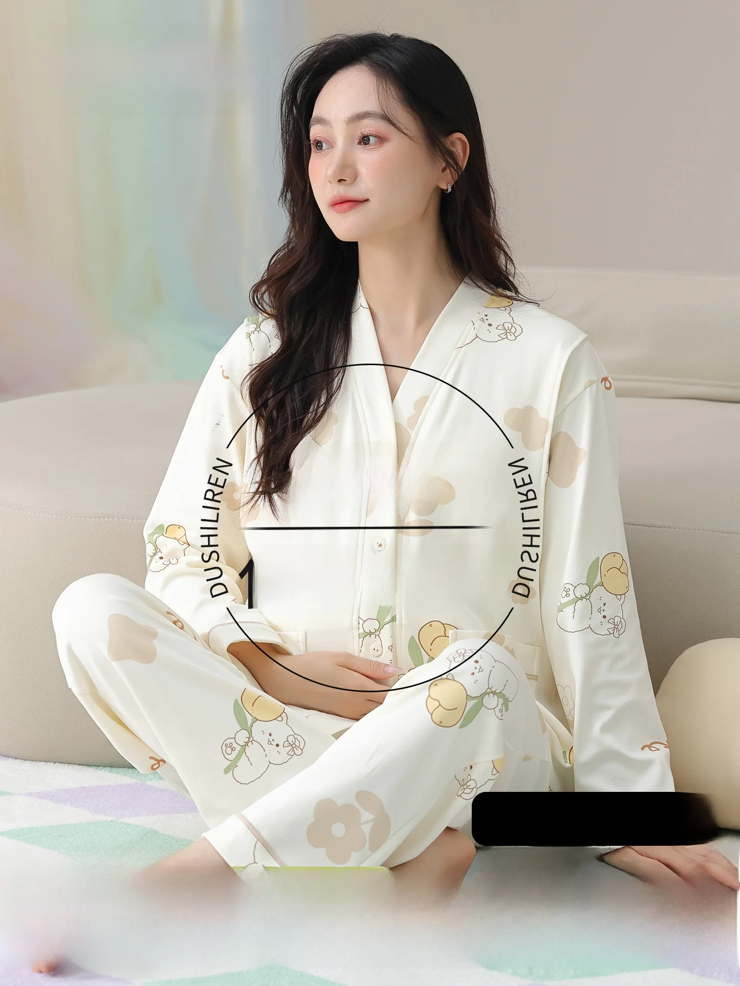 ropa-de-dormir-de-maternidad-de-algodon-puro-con-relleno-en-el-pecho-ropa-de-casa-para-posparto-absorbente-de-sudor-y-transpirable-para-mujer