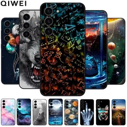 For Samsung Galaxy S24 FE Case Lovely Cool Black Silicon Soft Bumper for Galaxy S24 FE Protection Coques Covers S24fe 5G Capa