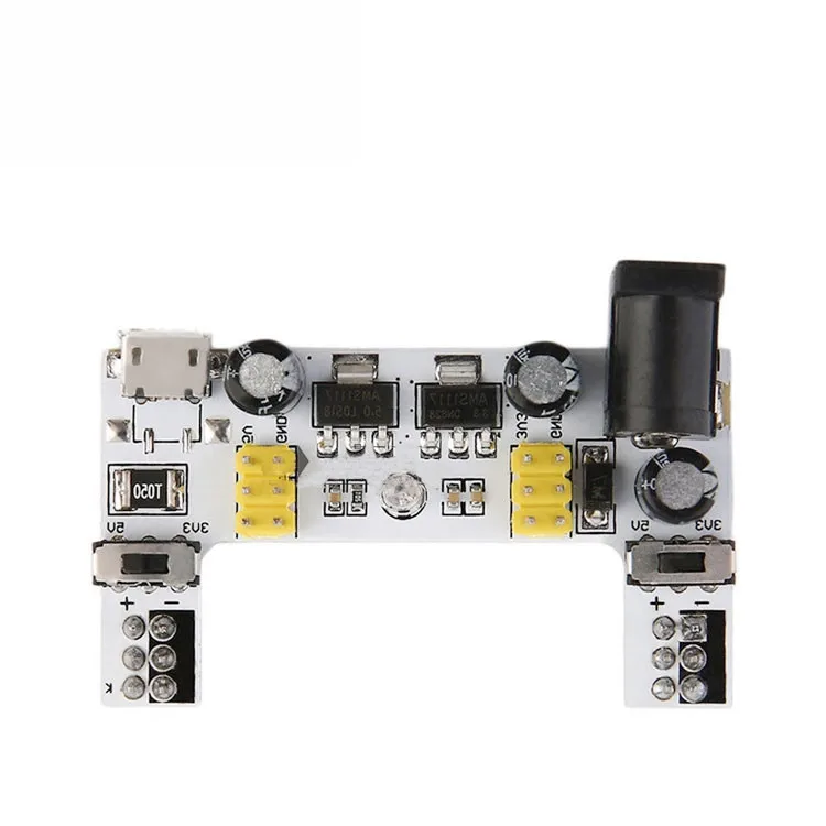 MB102 Breadboard Voeding Module/MB102 Wit Broodplank Dedicated Power Module 2-Way 3.3V 5V MB-102 solderless Broodplank