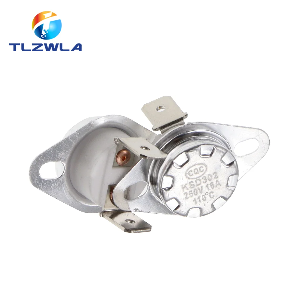 Normally open KSD302 16A 250V 40-180 Degree Ceramic KSD301 Normally Closed Temperature Switch Thermostat 45 55 60 65 70 75 80 85