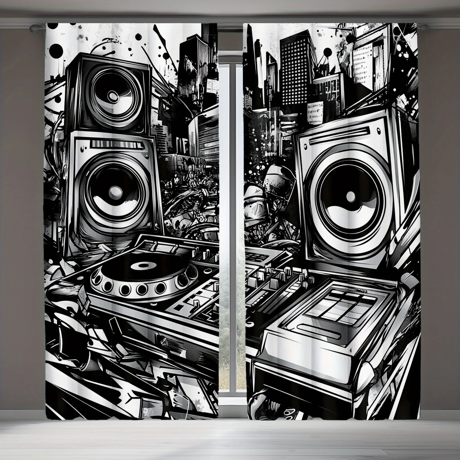 Cortinas giratorias para DJ, c - Audio Music Hip Hop reseña y precio