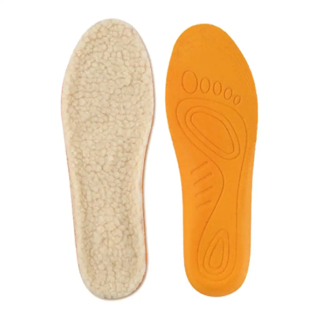 2-6pack Warm Artificial Fleece Shoes Insoles Inserts for Boots