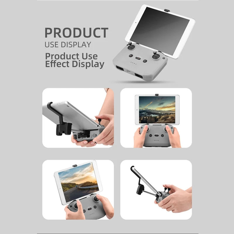 For DJI Mavic Air 2/Mini 2 Remote Control Tablet Extended Bracket Mount For Ipad Mini Tablet Stand Holder