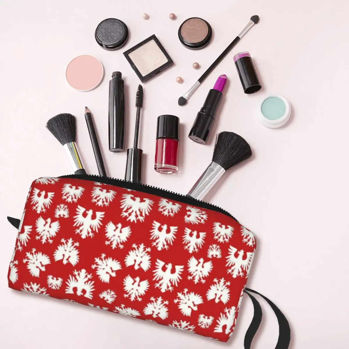 Bolsa de cosméticos de viaje para mujer, organizador de maquillaje, Kit de almacenamiento de belleza, Polska, Polonia, Dyngus Day