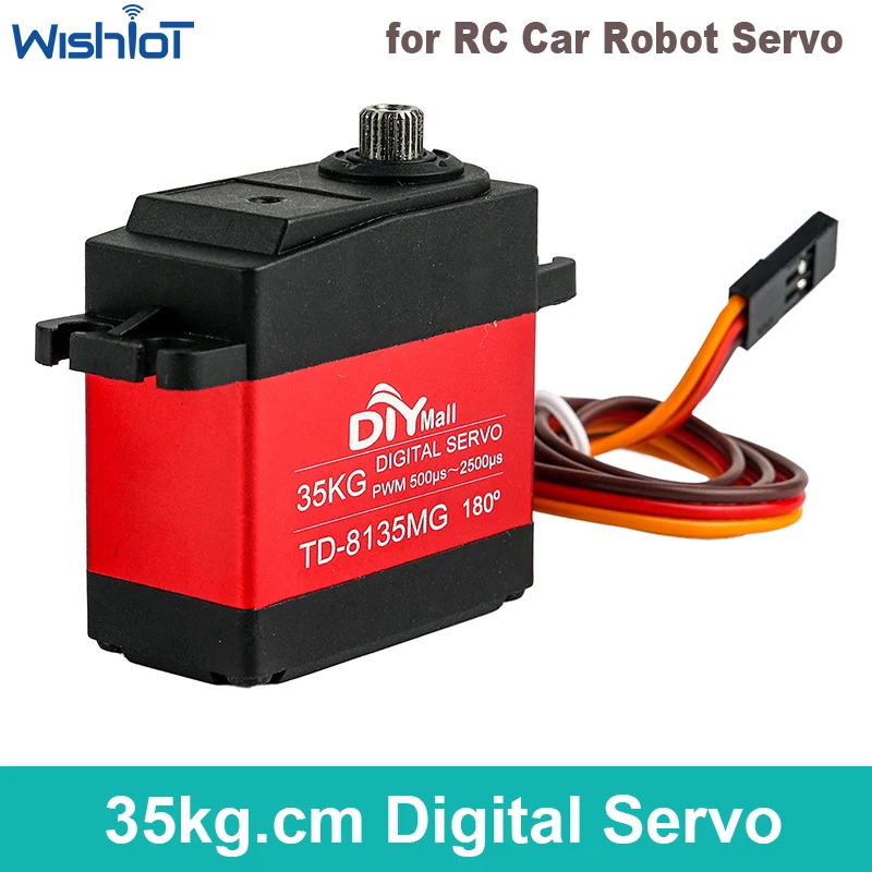 TD8135MG 35KG Digital Servo Large Torque Coreless Metal Gear Waterproof DIY RC Car Aircraft Robot Model Parts GDW