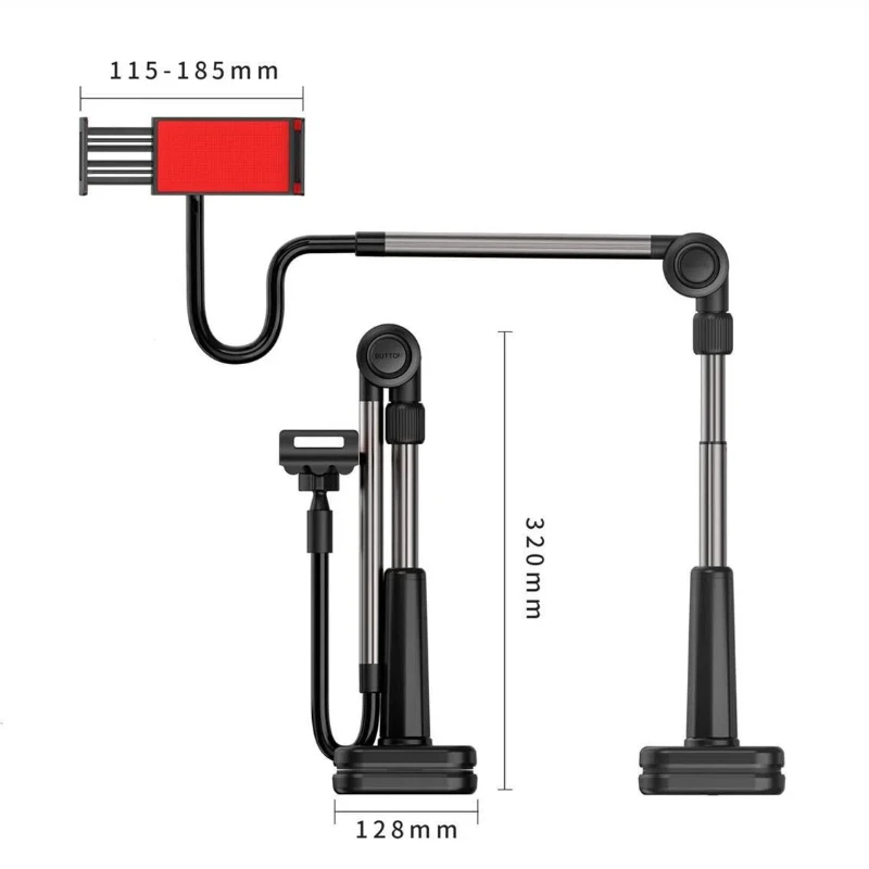 

360 Degree Rotating Portable Mobile Phone Tablet Stand Tripod Live Streaming Flexible Lazy Person Stand Bedside Live Video Stand