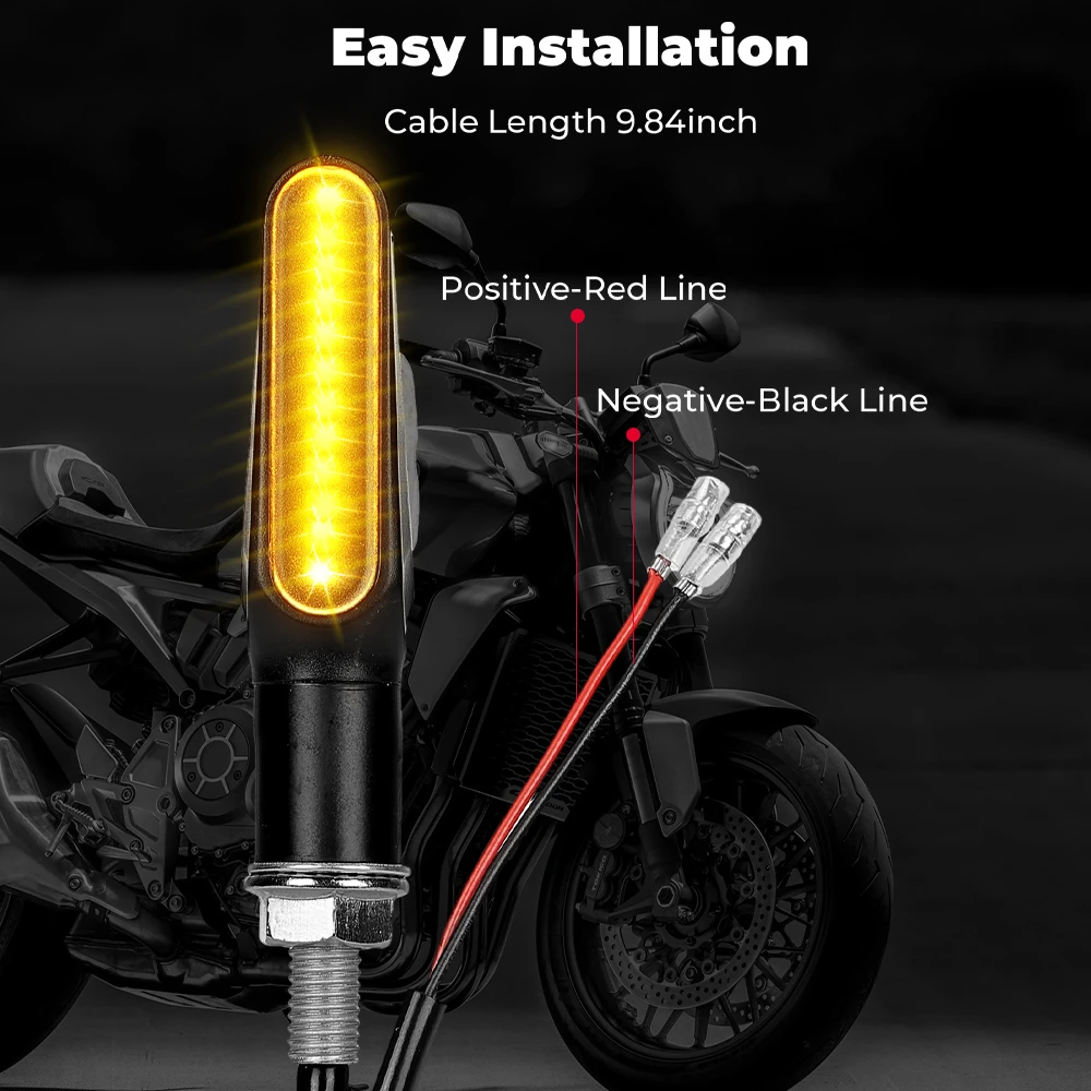 COLORLAM Mini-knipperlicht voor motorfiets, ECE E24, 5 leds, waterdicht, IP65, universeel voor 12 V/24 V motorfiets/scooter COLORLAM Mini-knipperlicht voor motorfiets, ECE E24, 5 leds, waterdicht, IP65, universeel voor 12 V/24 V motorfiets/scooter