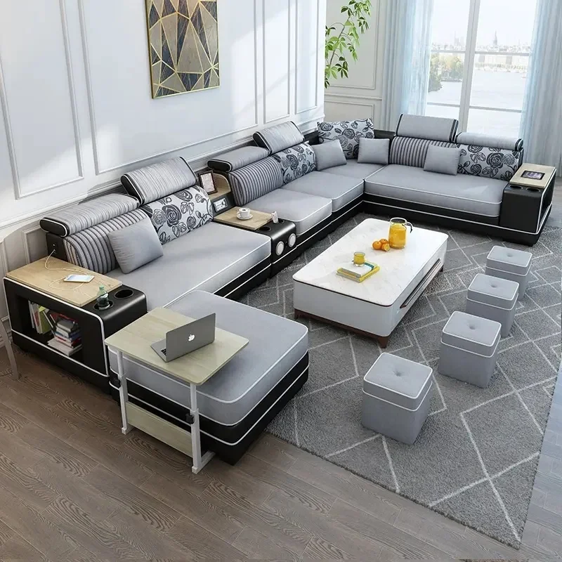 PF-Sofa Möbel für Wohnzimmer Neues Design Türkisches Modernes Luxus-Ledersofa Nordisches Set Modulares Leder-Ecksofa