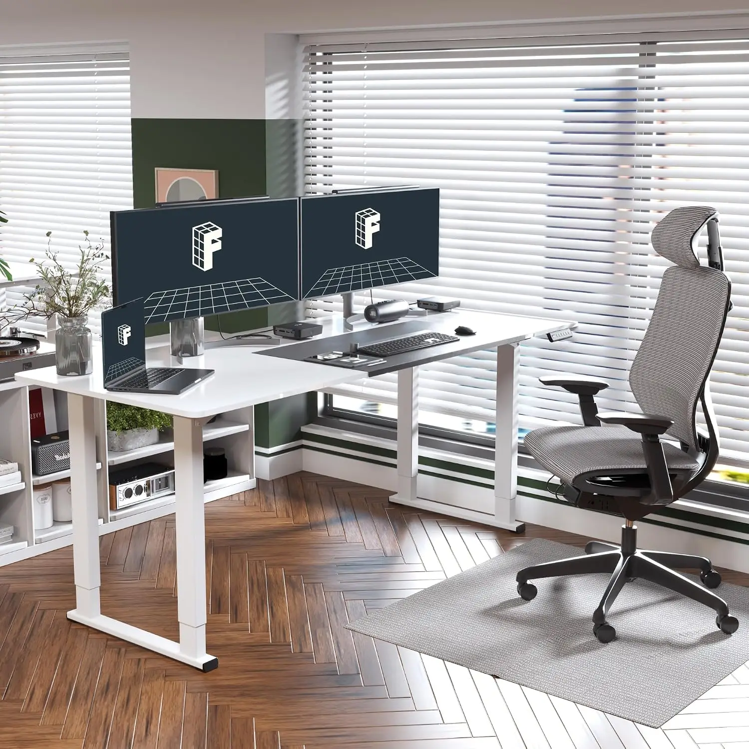 Electric Height Adjustable Standing Desk 78