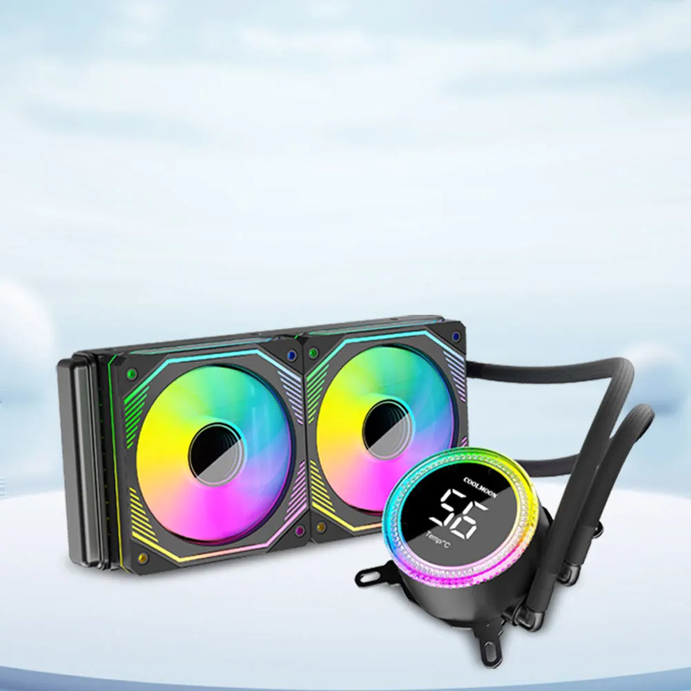 مبرد مياه الكمبيوتر 120 ملم ARGB & PWM مراوح تبريد المياه وحدة المعالجة المركزية لـ Intel AMD لـ Intel LGA 115X/1200/1366/1700/2011/2066