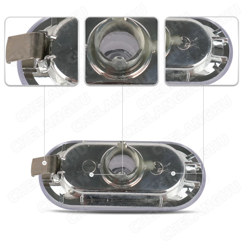 2pcs Car Light For SEAT Ibiza 2002 2003 2004 2005 Car-styling Repeater Side Marker Turn Signal Light Lamp Without Bulbs