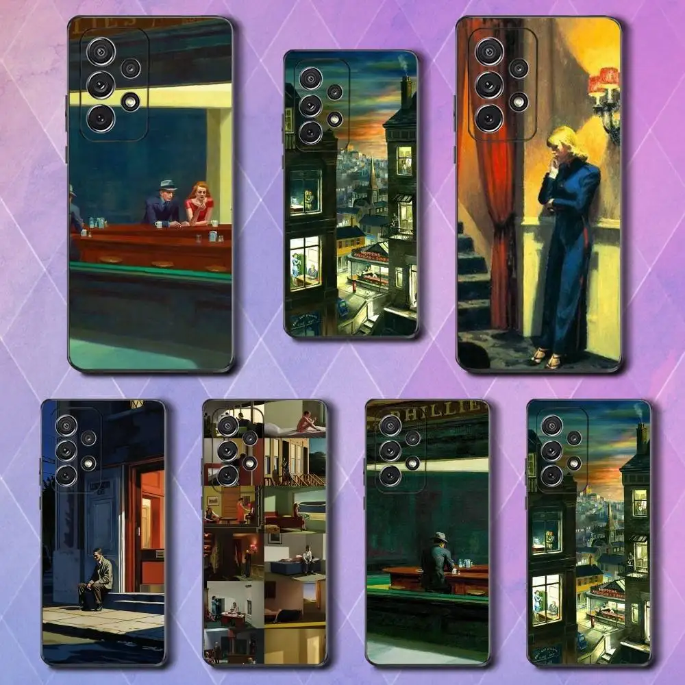 

N-NightHawks E-EdwArd Phone Case For Samsung S25,S24,S23,S22,S21,S20,S10,Ultra,Plus,Lite,FE,Soft Silicone Black Cover