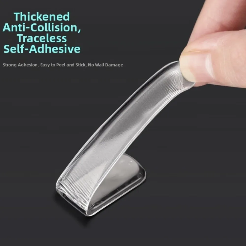 20PCS Silicone Self Adhesive Bumpers Transparent Sticky Rubber Furniture Bumpers 5.91 X 0.59 X 0.08in Anti Collision