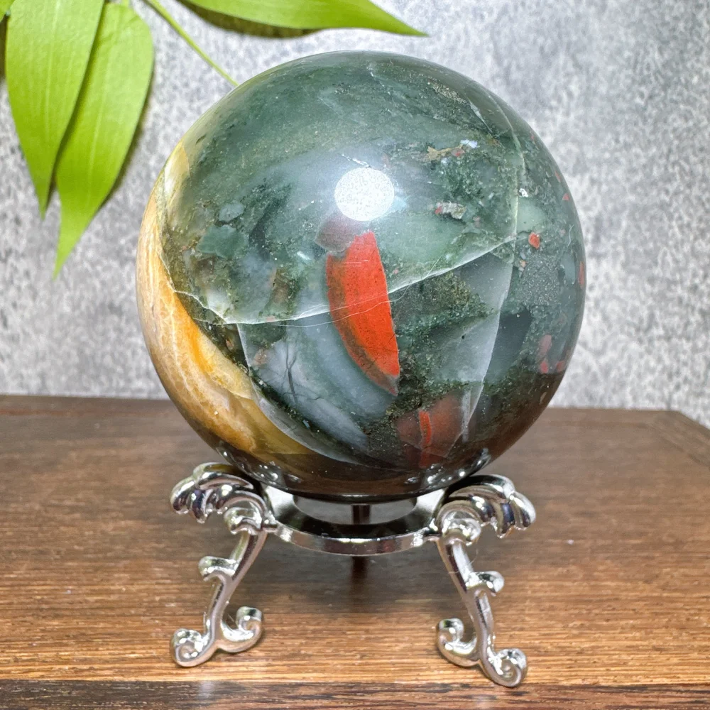Natural Blood Stone Sphere Cry - Home Decor Za review and price