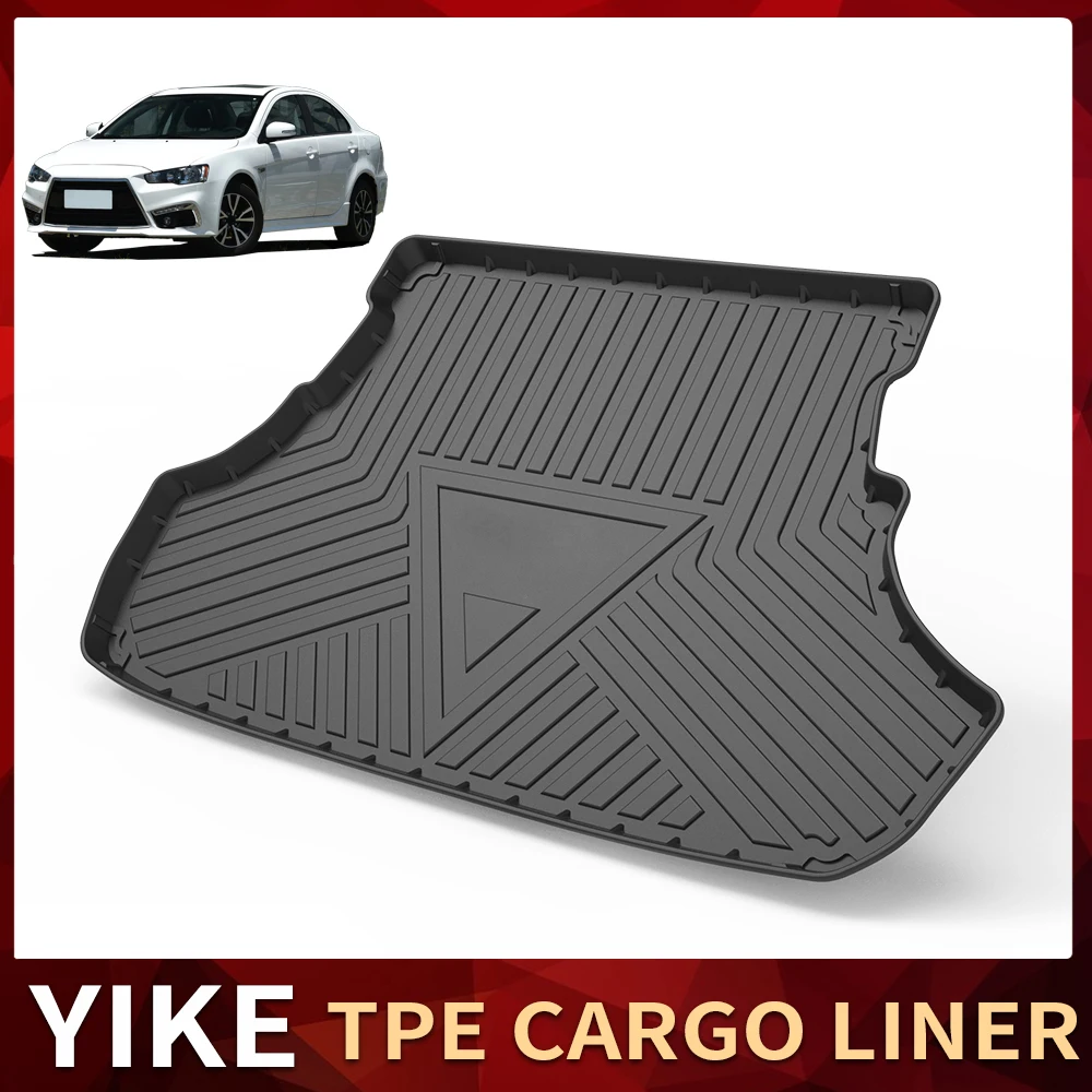 For Mitsubishi Lancer EX 7th Sedan 2007-2016 Auto Car Cargo Liner All-Weather TPE Non-slip Trunk Mats Boot Tray Carpet Accessory