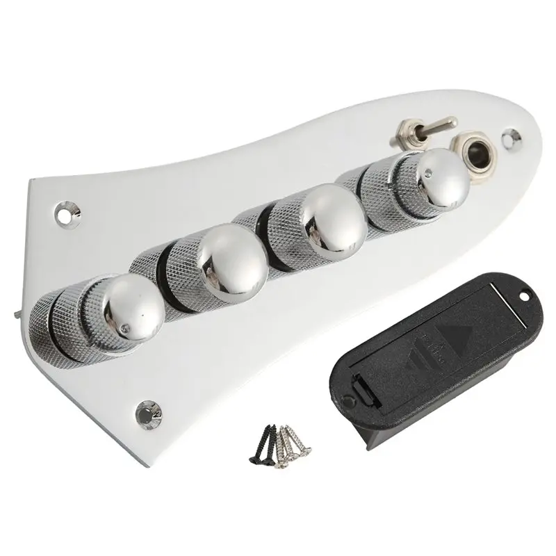 Superior-5 Jazz JB Bass Loaded Wired Control Plate Guitar Parts Plastic+Metal For 4/5 String Bass view 4