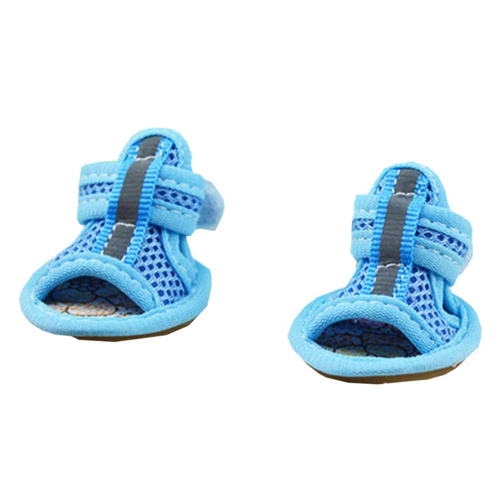 

4 Pcs Pet Sandals Breathable Shoes Mesh Dog Cooling for Dogs Hot Pavement Sweater