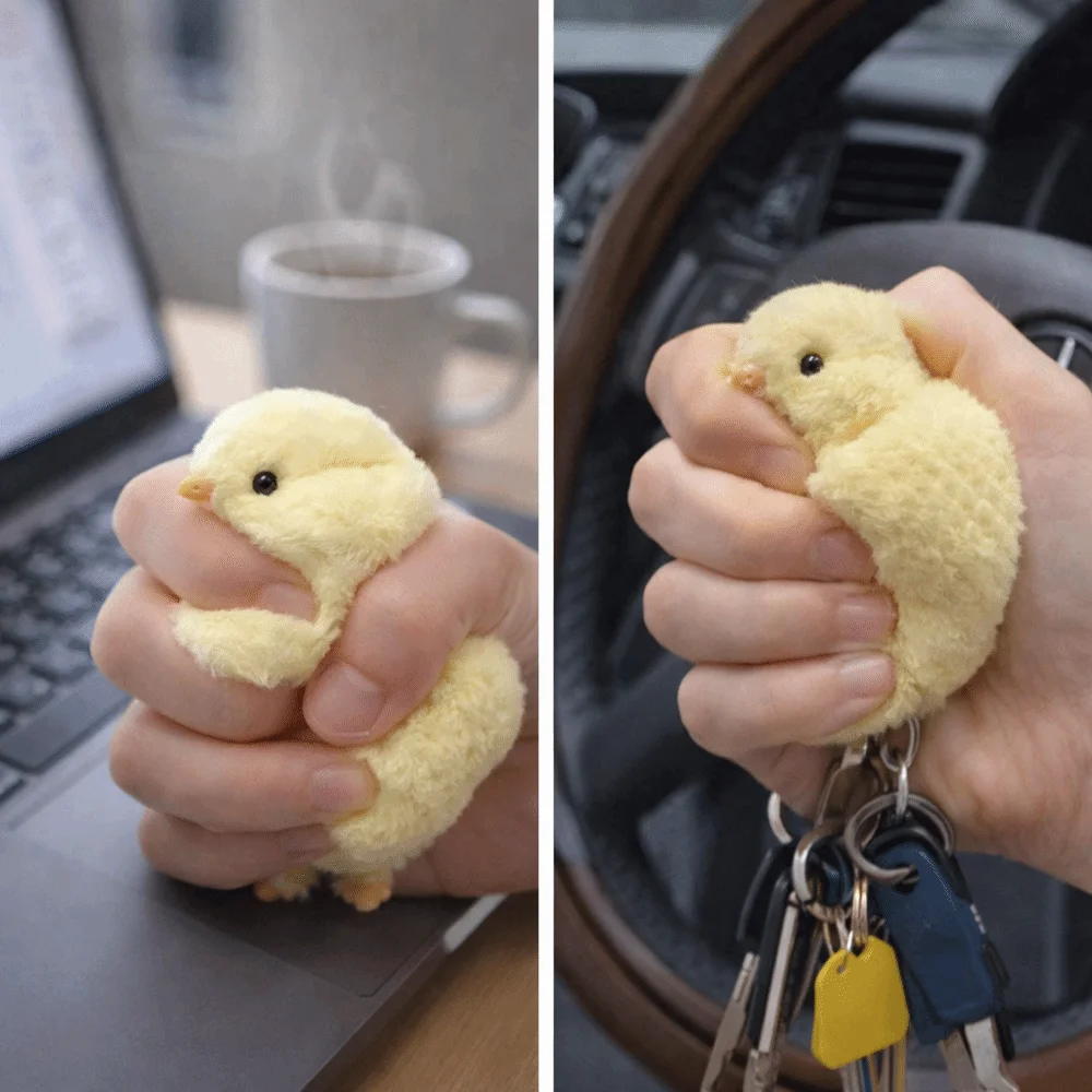 Slow rebound Chicken Squishy Yellow Cute Design Squishy Pinching Squishy Texture Silicone Funny Fidget Chick Sensory Game