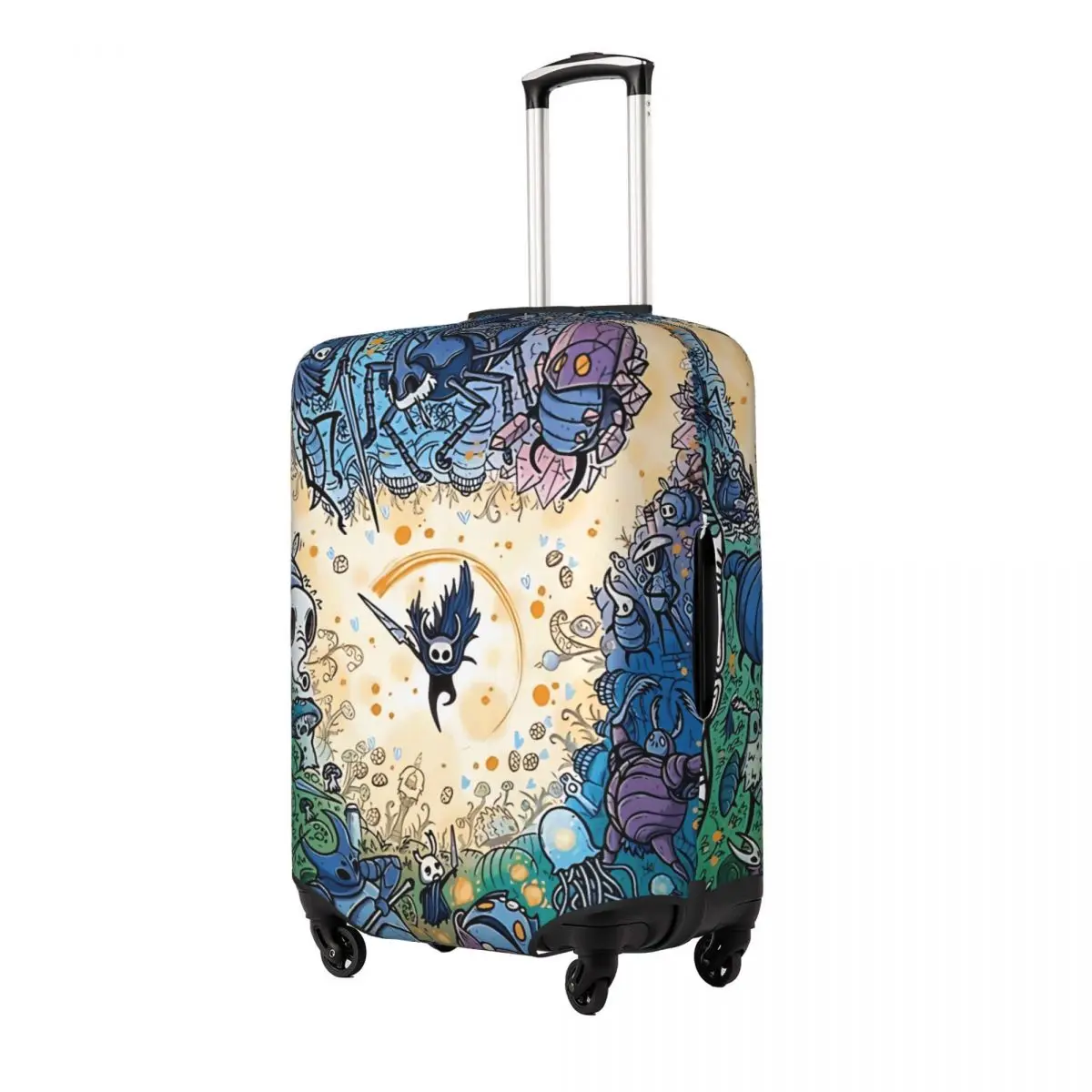 Hollow Knight Game Suitcase Cover Vacation Travel Practical Luggage Supplies Protection