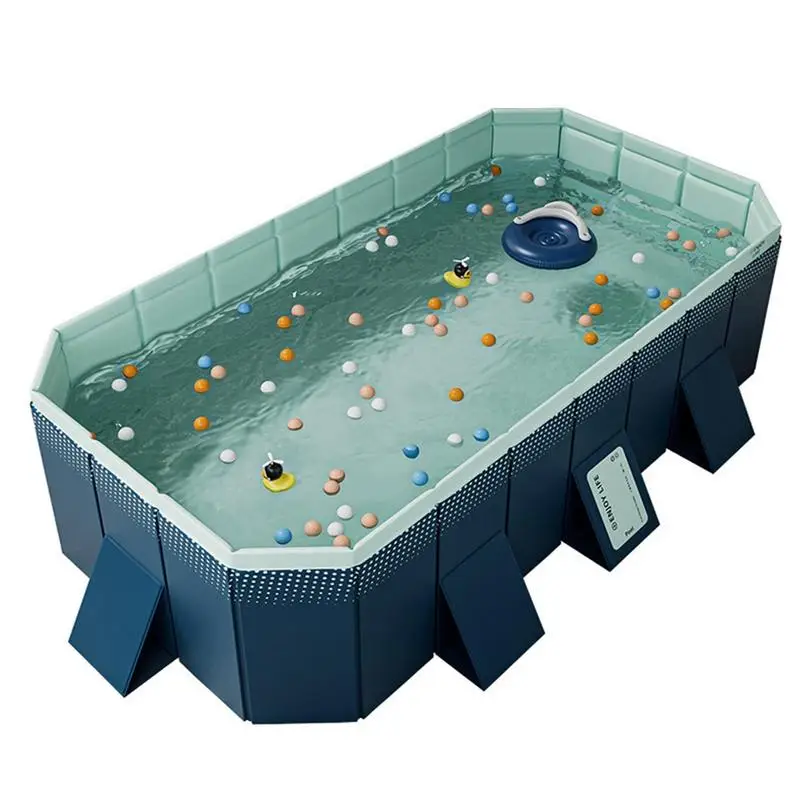 3M Collapsible Swimming Pool Non-Inflatable Folding Thickened Wear-Resistant Outdoor Large Playing Pools Family Bathing Tub Toy