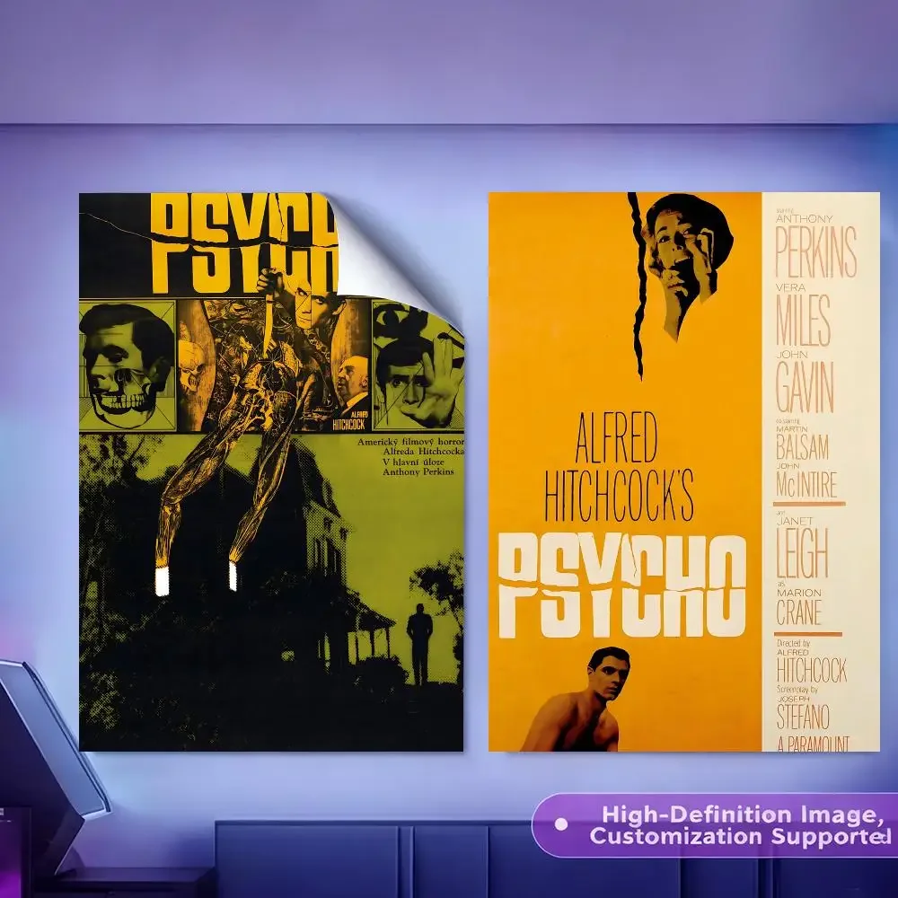 Horror Movie Psycho Painting Calligraphy HD Canvas Poster Crease Free Waterproof All Space Wall Decor