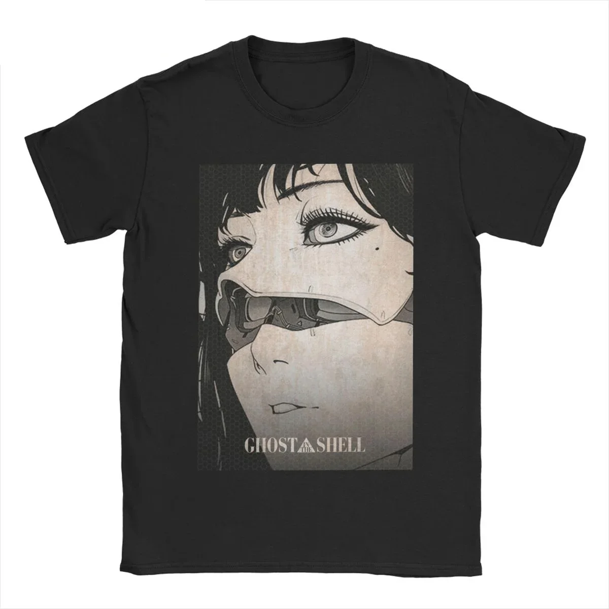 Ghost In The Shell Men Women\'s T Shirt Funny Tee Shirt Short Sleeve Crewneck T-Shirt 100% Cotton Gift Tops harajuku pro choice