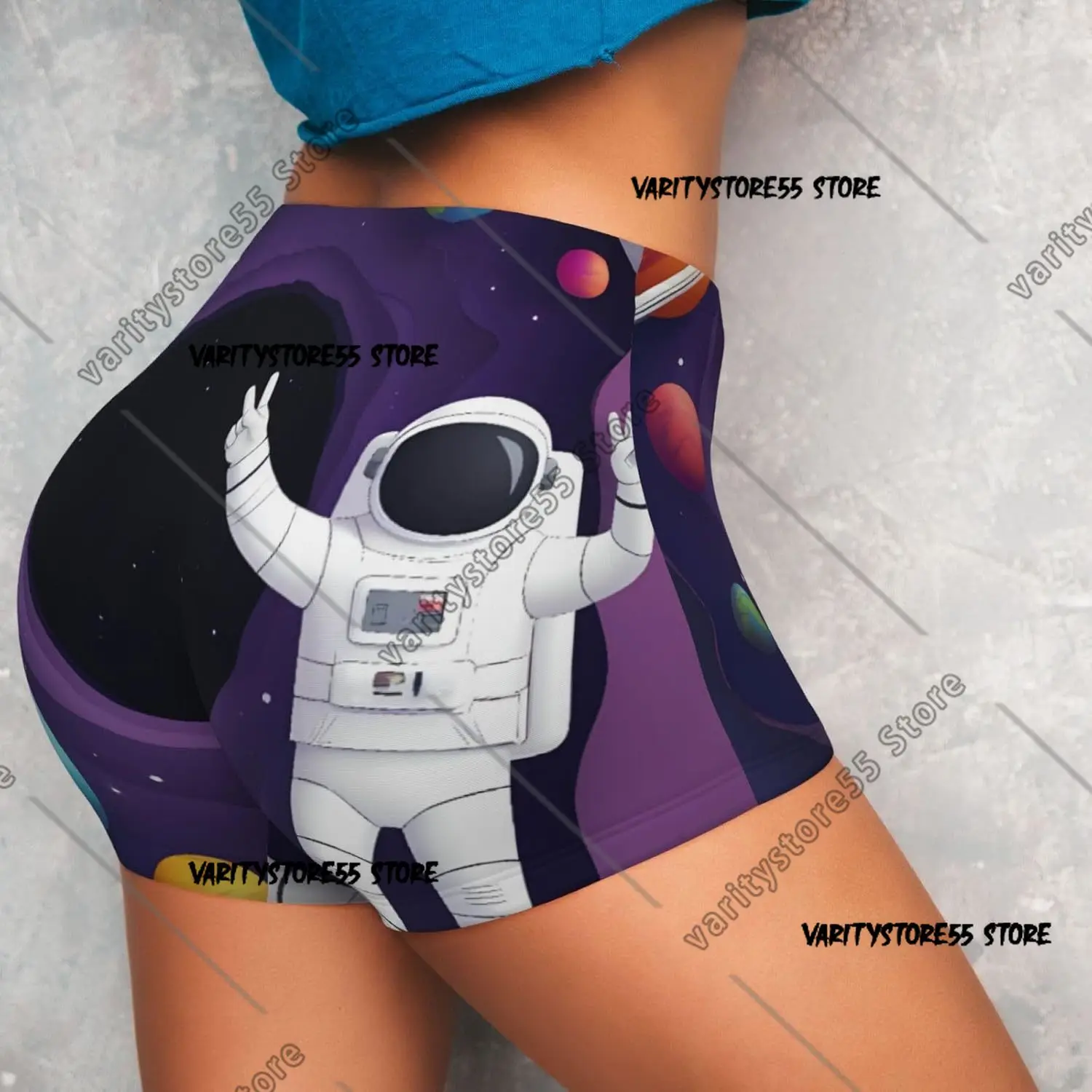 رائد فضاء على مهمة في الفضاء الخارجي تجريب السراويل للنساء اليوغا السائق السراويل كونتور الأرداف رفع يغطي الرجل