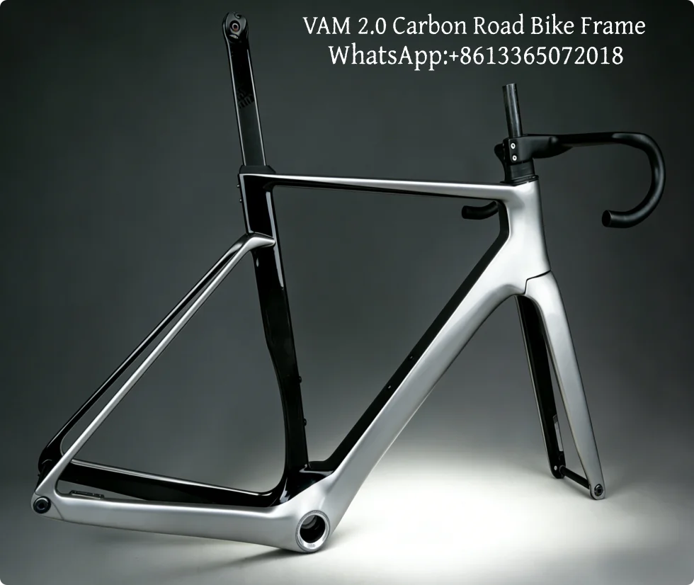 

Рама для шоссейного велосипеда T1100 OSTRO VAM 2.0, металлическое серебро, легкая карбоновая рама для шоссейного велосипеда