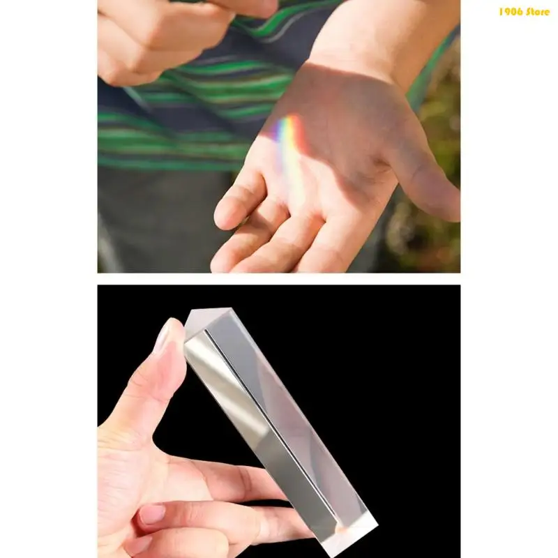 

U1JB Child Friendly Science Tool Visual Glass Prisms Small Glass Prisms Encourages Early STEM Skill Development for Project