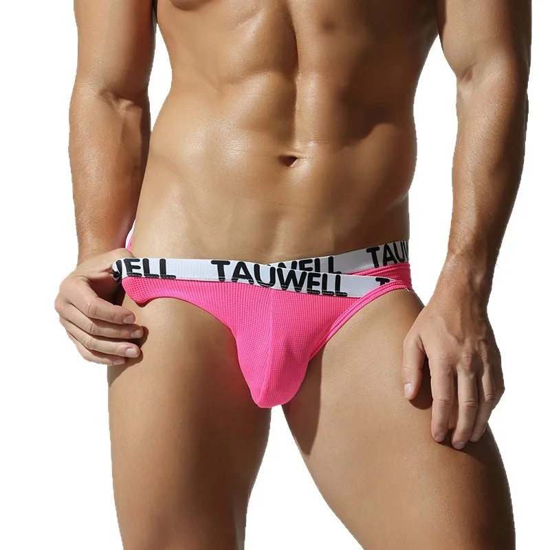 กางเกงในชายแบบเอวต่ำ ผ้าไนลอน ดีไซน์เว้าวี ระบายอากาศด้วยผ้าตาข่าย ชุดชั้นในสำหรับเล่นกีฬา น้ำหนักเบา สวมใส่สบาย 25110 509076