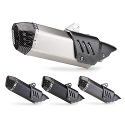 s7 Tailpipe Tail Pipe Stainless Motorbike Exhaust Rear Pipe Double hole Exhaust Pipe With Muffler