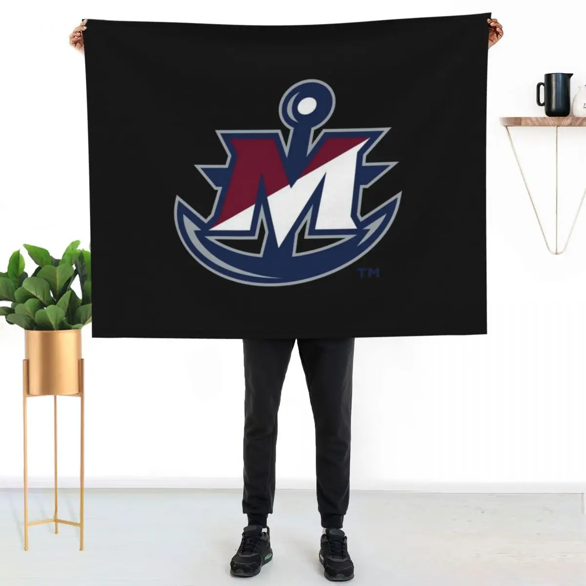 SUNY Maritime privateers Throw Blanket for sofa Thin Loose Heavy Sofa Quilt For Sofa Thin Blankets