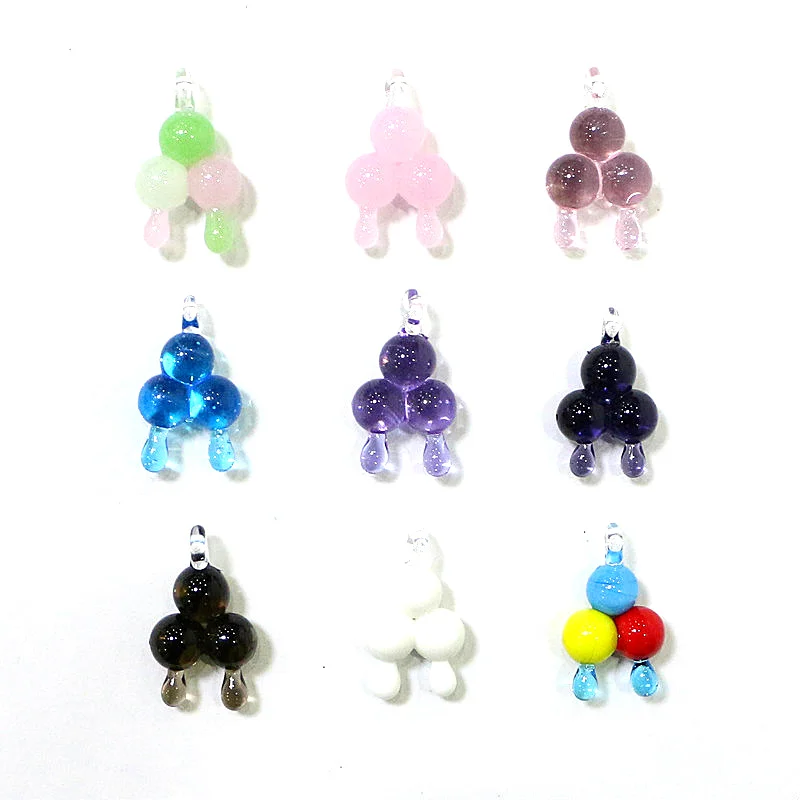 

2pcs Colorful Cute Mini Clouds Glass Charm Pendant Creative Kawaii Ornaments for Diy Jewelry Making Accessories or Bonsai Decor