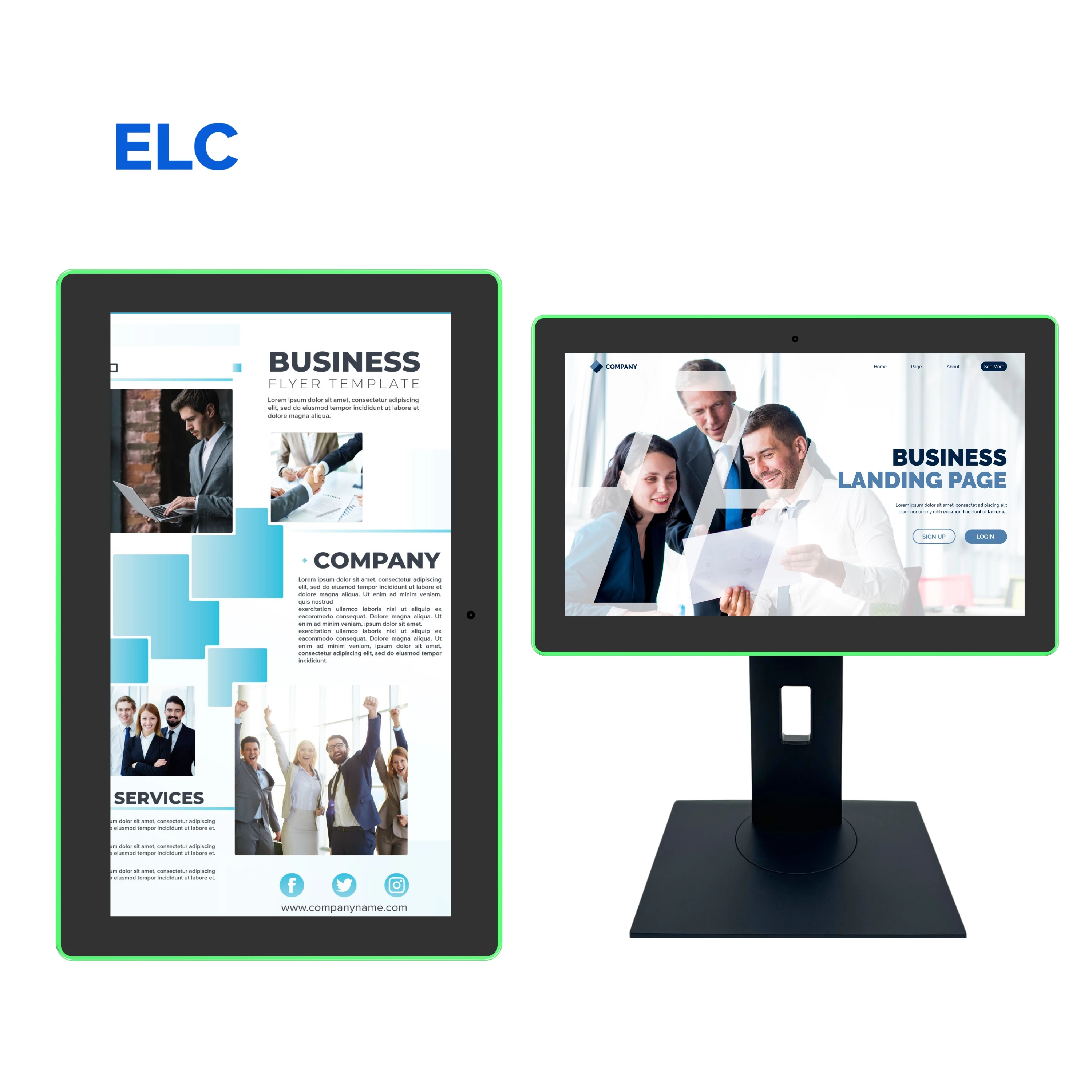 

15.6 Inch Wall-Mounted / Desktop Tablet Touch Screen Android 11 Digital Signage Display Indoor Advertising Tablet for Company