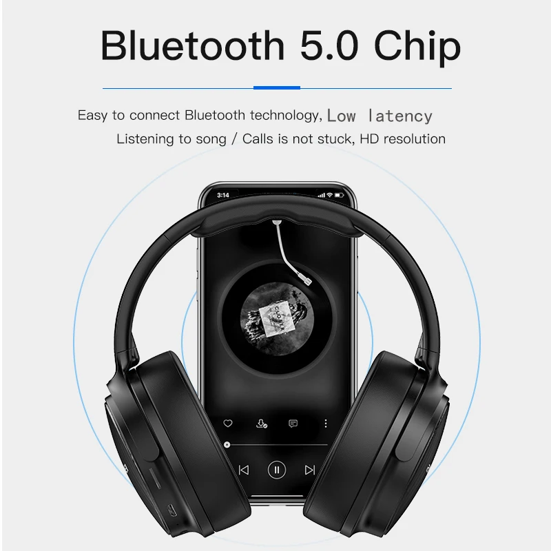 Awei Bluetooth 5.3 headphone Játék Fülhallgató vezetékes Szikratávirát e-sports Szólam headse vel microph Alacsony Csapó sügér vel mic TF rty