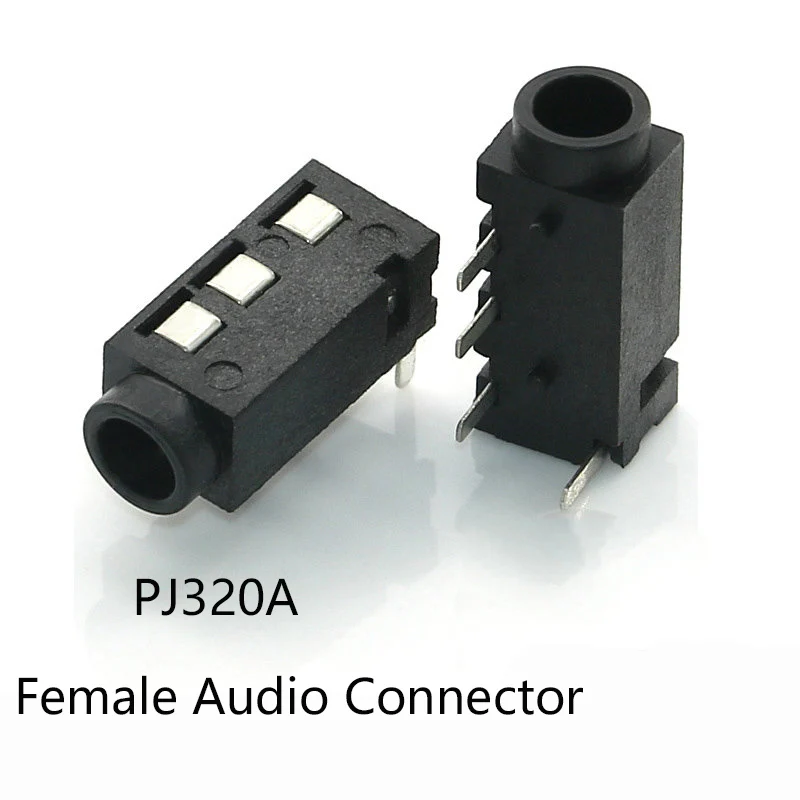 Connettore audio femmina da 100 pezzi da 3,5 mm Jack per cuffie DIP a 4 pin Socket_BSH