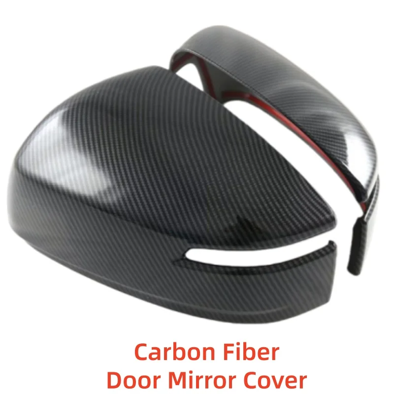 ترقية السيارة ABS الكربون ملحقات الرؤية الخلفية مطلي غطاء مرآة الباب الكسوة لصق نمط لتويوتا لاند كروزر LC300 2023