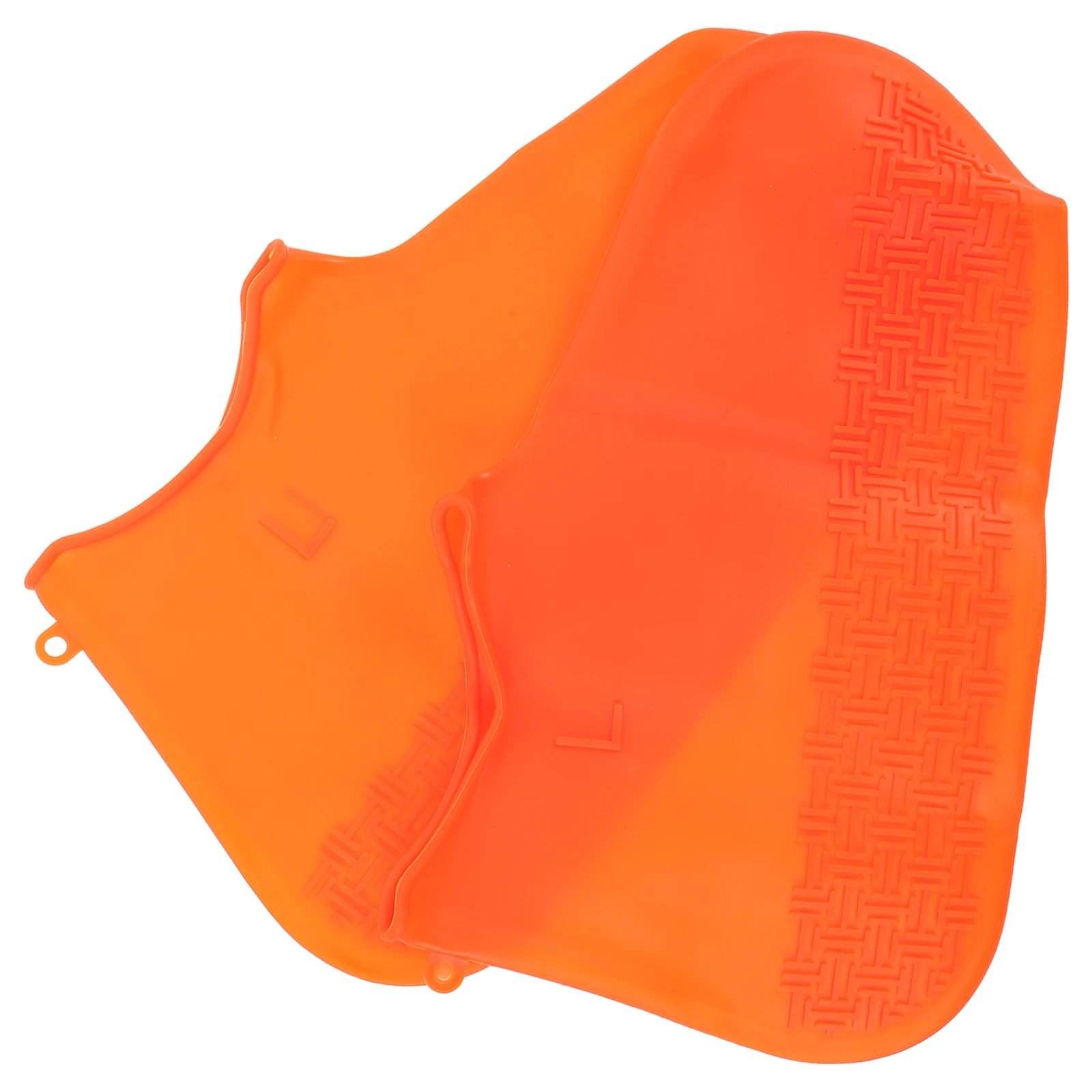 

Orange Silicone Rainproof Shoe Protector L Size Waterproof Slip Resistant Mud Snow Slush Protection Outdoor Activities Travel